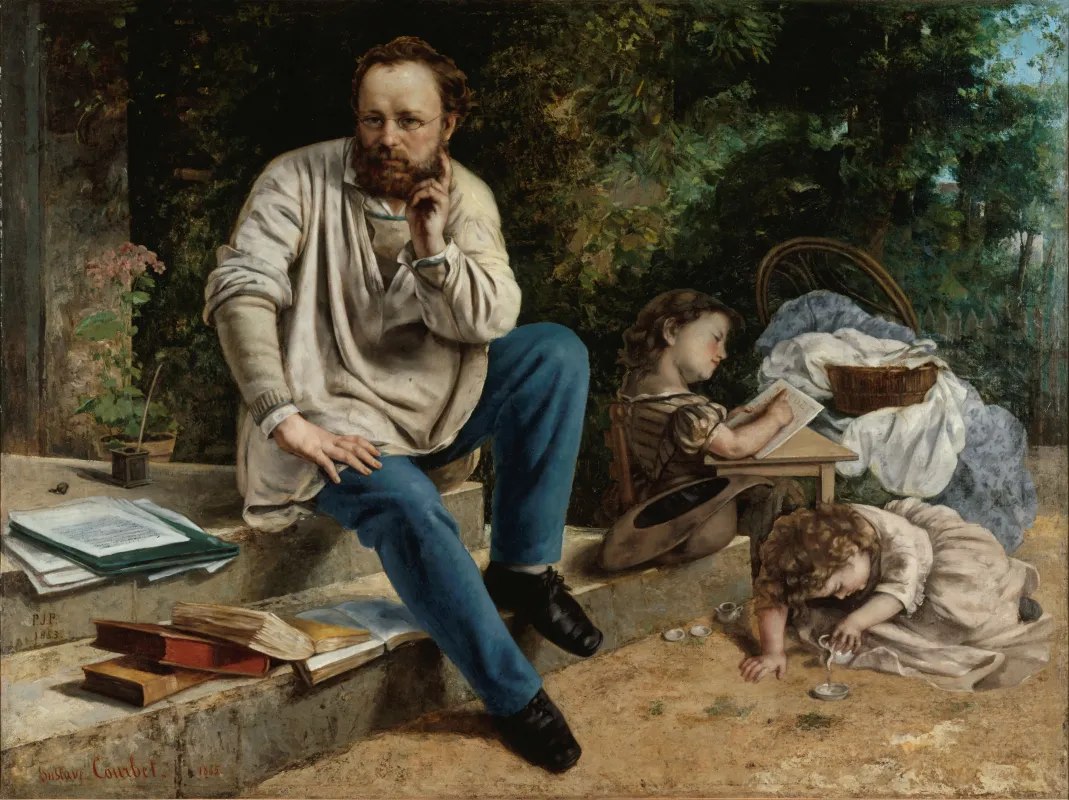 Pierre-Joseph Proudhon and His Children in 1853